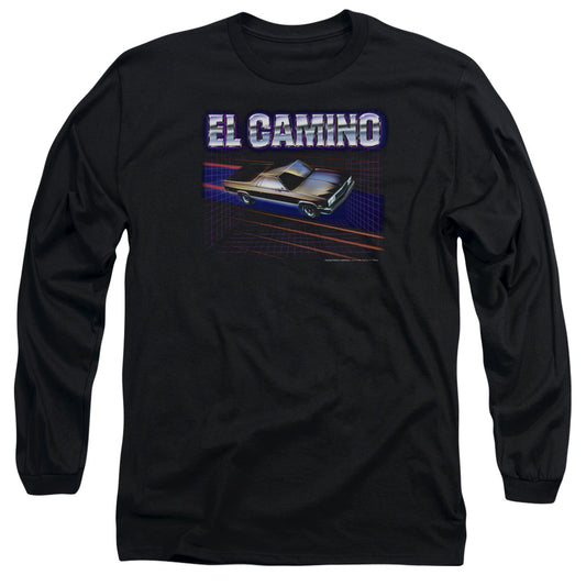 Chevrolet El Camino 85 Mens Long Sleeve Shirt Black