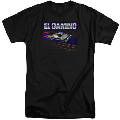 Chevrolet El Camino 85 Mens Tall T Shirt Black Officially Licensed