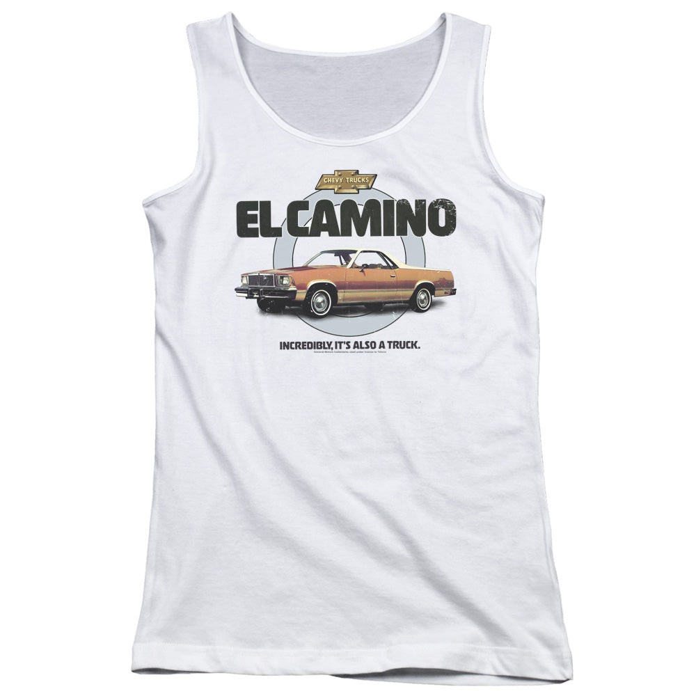 Chevrolet Also a Truck Womens Tank Top Shirt White