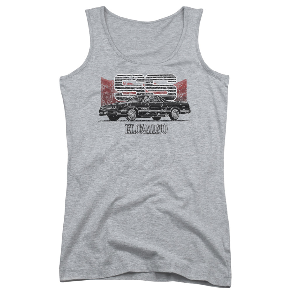 Chevrolet El Camino Ss Mountains Womens Tank Top Shirt Athletic Heather