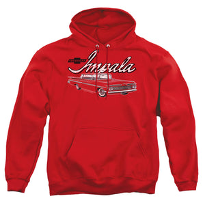 Chevrolet Classic Impala Mens Hoodie Red