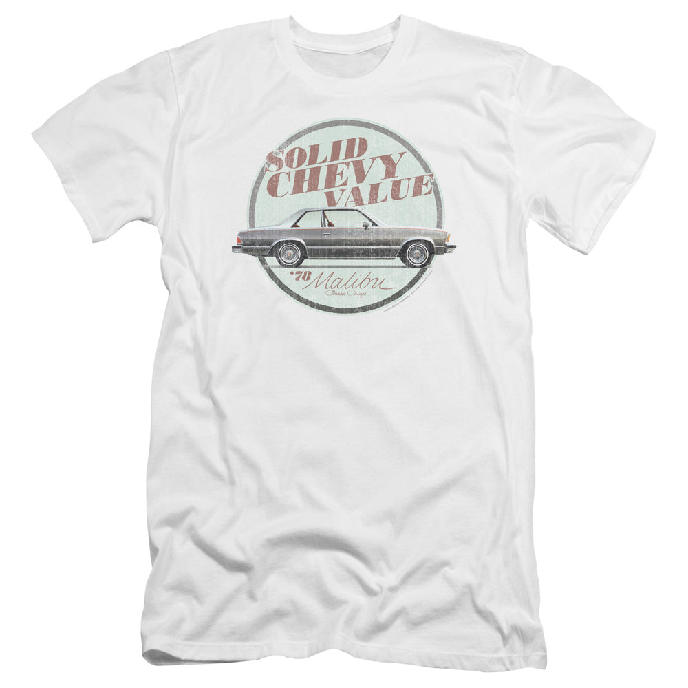 Chevrolet Do The Bu Premium Bella Canvas Slim Fit Mens T Shirt White