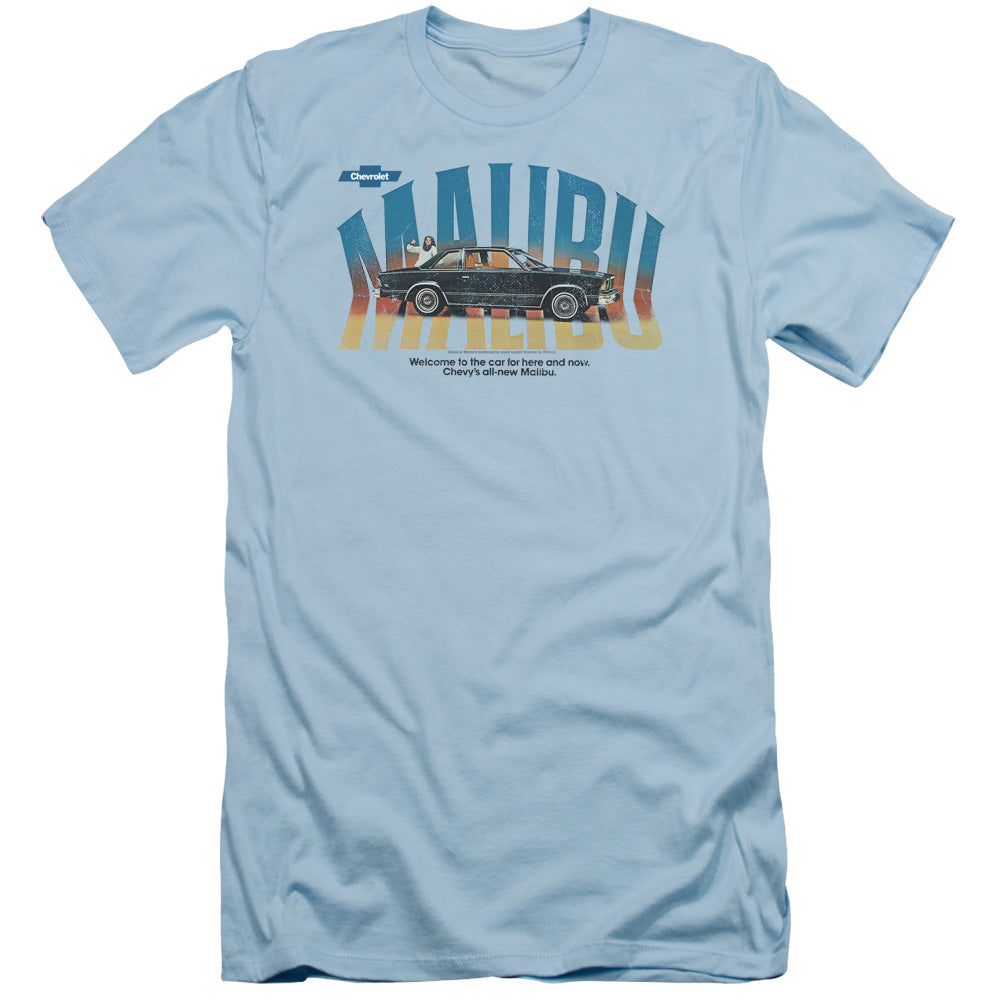 Chevrolet Thumbs Up Slim Fit Mens T Shirt Light Blue