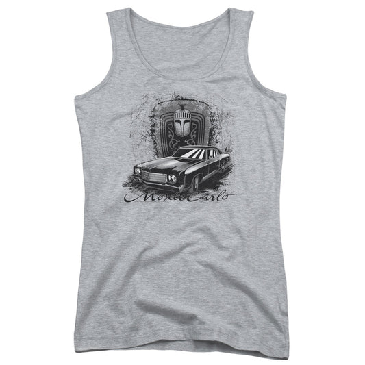 Chevrolet Monte Carlo Drawing Womens Tank Top Shirt Athletic Heather