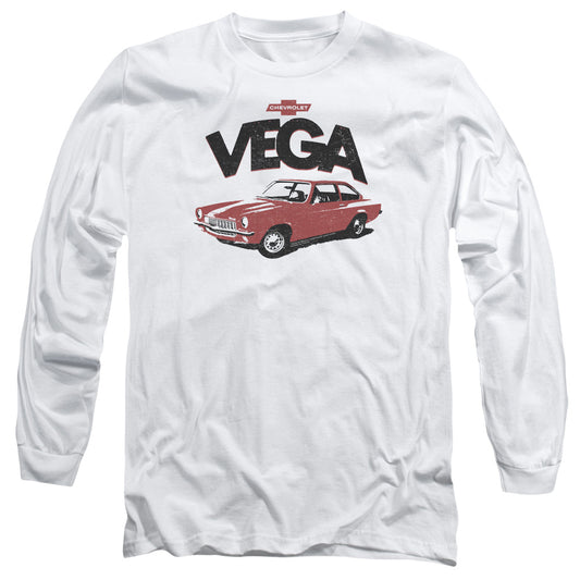 Chevrolet Rough Vega Mens Long Sleeve Shirt White