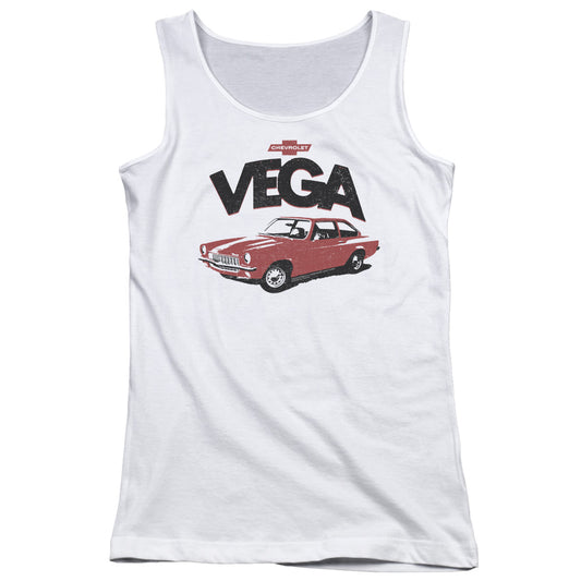 Chevrolet Rough Vega Womens Tank Top Shirt White