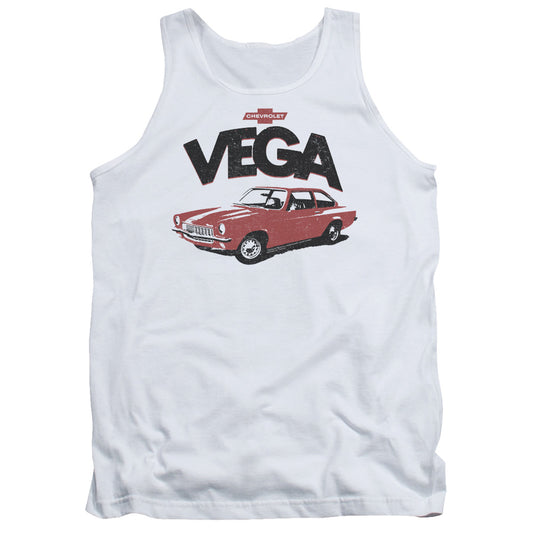 Chevrolet Rough Vega Mens Tank Top Shirt White