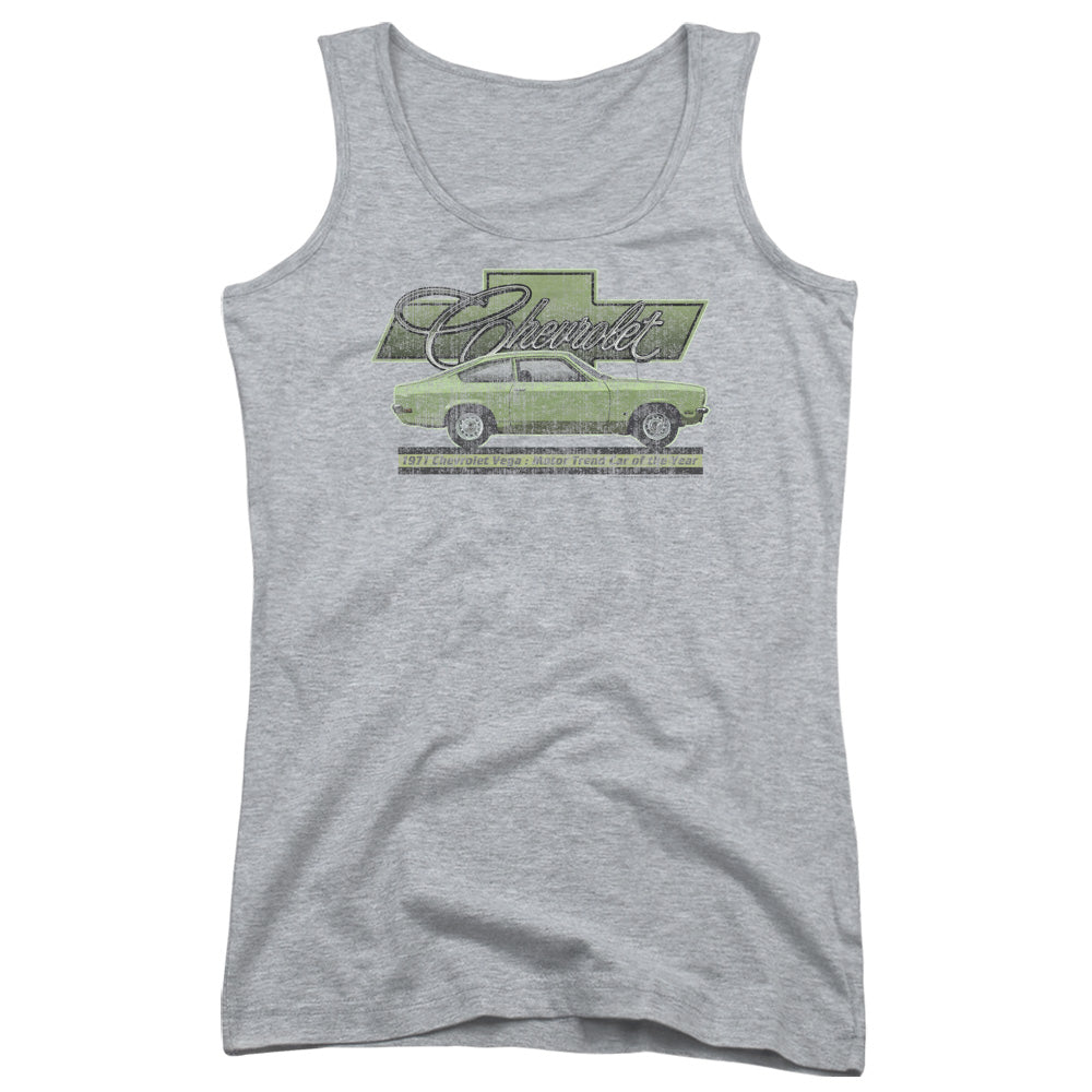 Chevrolet Vega Car of the Year 71 Womens Tank Top Shirt Athletic Heather