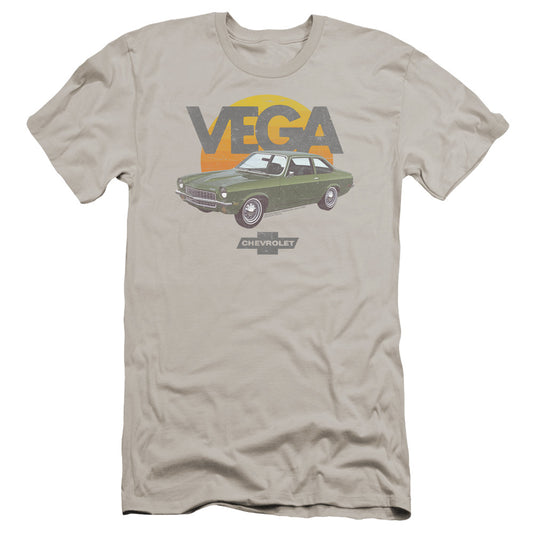 Chevrolet Vega Sunshine Premium Bella Canvas Slim Fit Mens T Shirt Silver