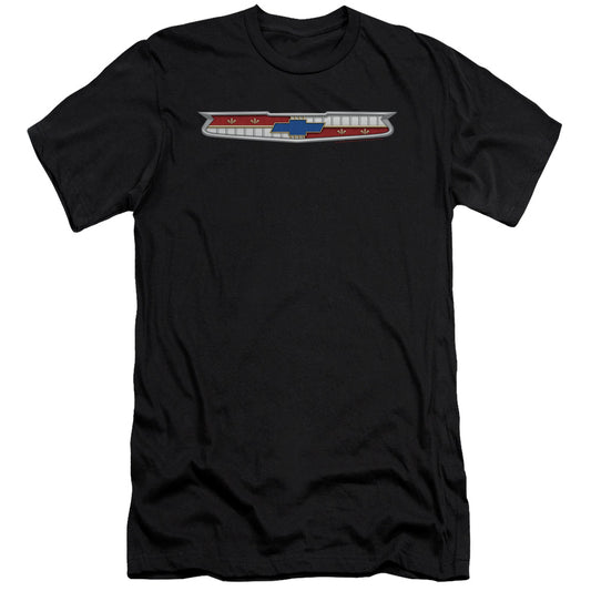 Chevrolet 56 Bel Air Emblem Premium Bella Canvas Slim Fit Mens T Shirt Black