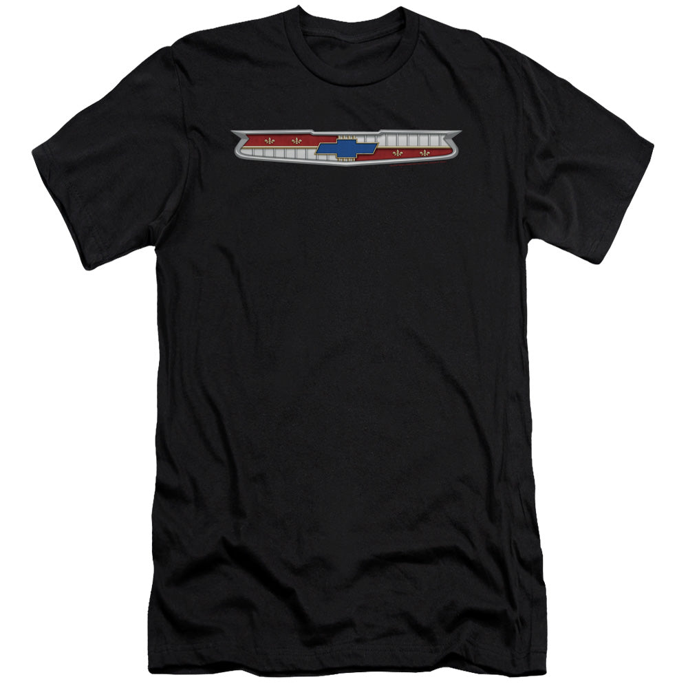 Chevrolet 56 Bel Air Emblem Slim Fit Mens T Shirt Black