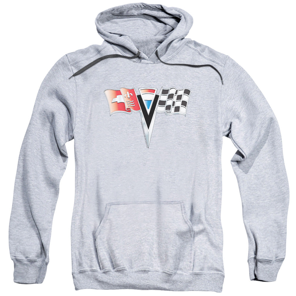 Chevrolet 2Nd Gen Vette Nose Emblem Mens Hoodie Athletic Heather