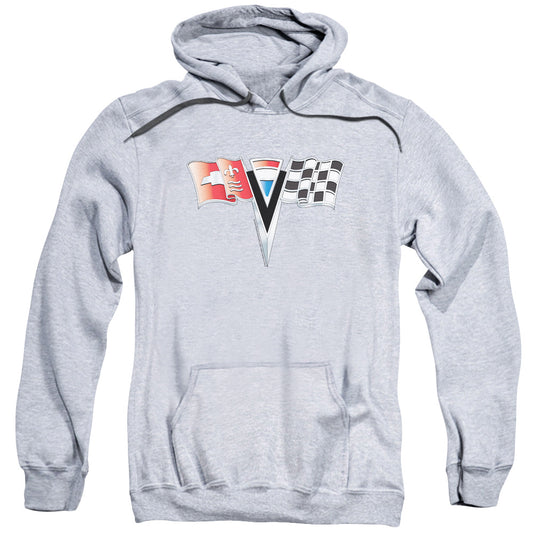 Chevrolet 2Nd Gen Vette Nose Emblem Mens Hoodie Athletic Heather