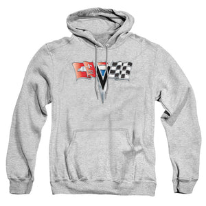 Chevrolet 2Nd Gen Vette Nose Emblem Mens Hoodie Athletic Heather