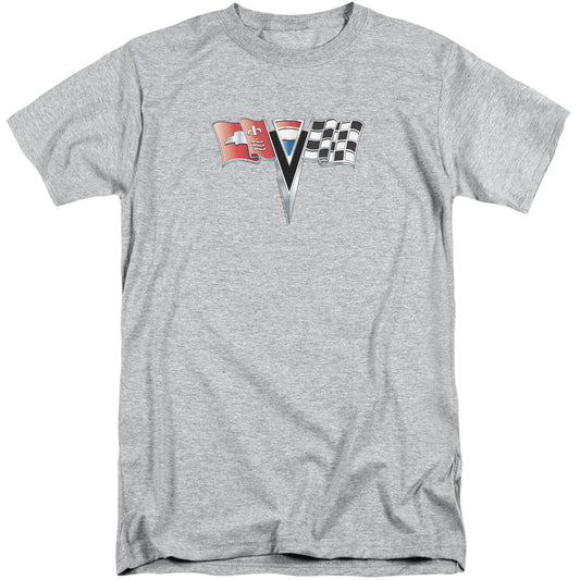 Chevrolet 2nd Gen Vette Nose Emblem Mens Tall T Shirt Athletic Heather