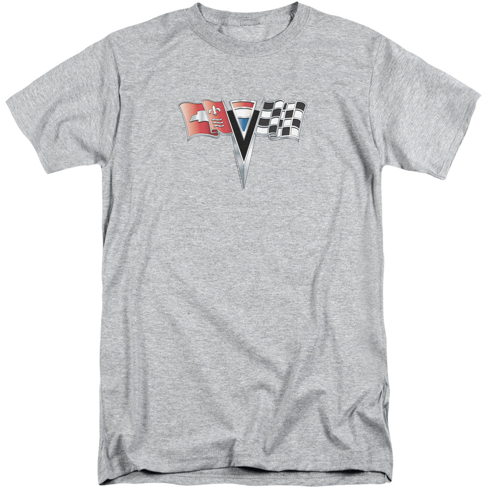 Chevrolet 2nd Gen Vette Nose Emblem Mens Tall T Shirt Athletic Heather