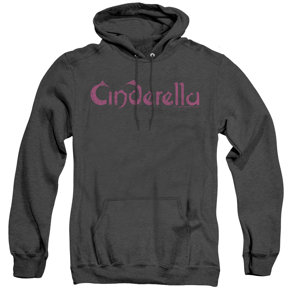 Cinderella Logo Rough Heather Mens Hoodie Black