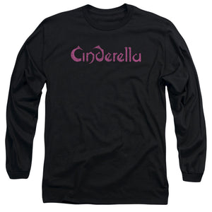 Cinderella Logo Rough Mens Long Sleeve Shirt Black