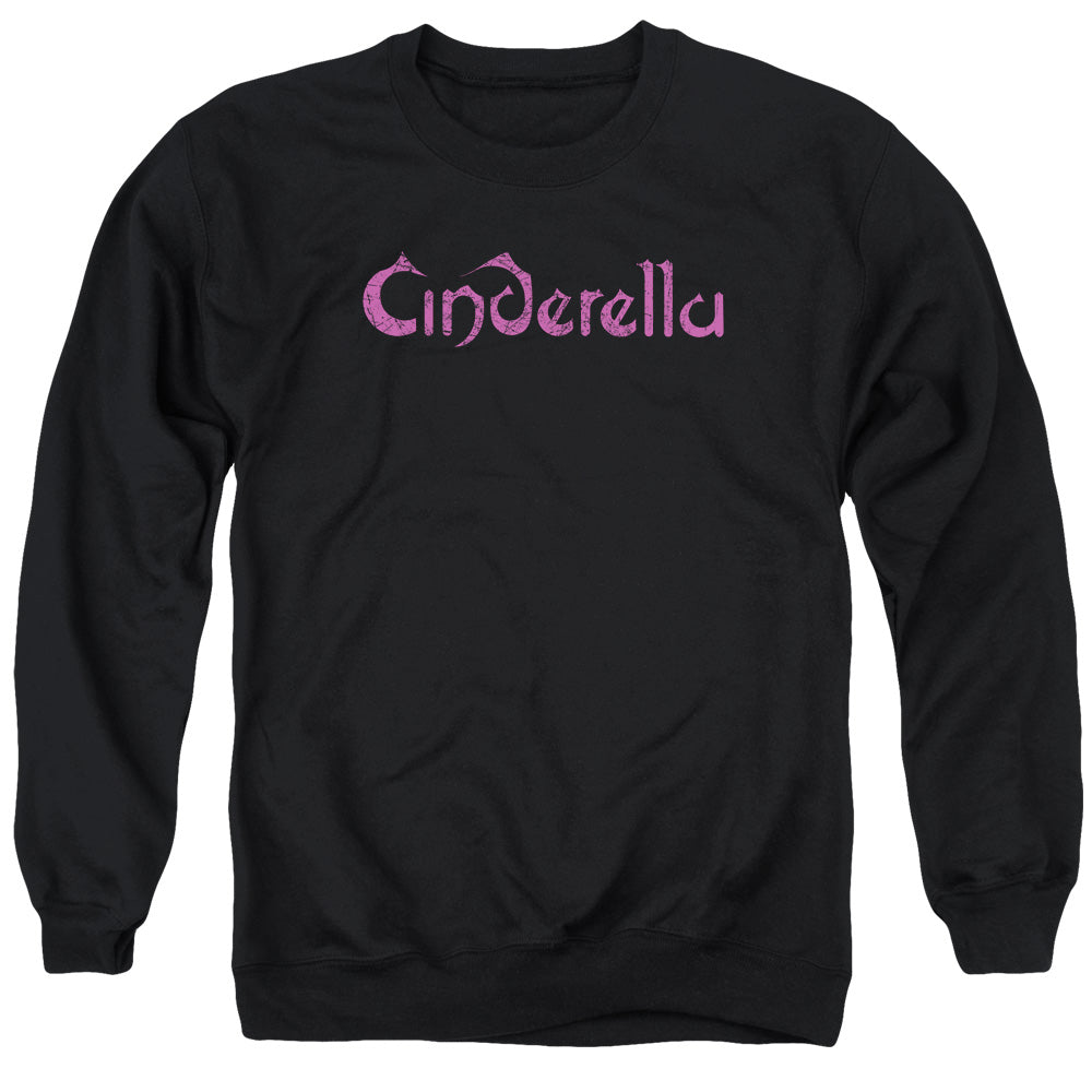 Cinderella Logo Rough Mens Crewneck Sweatshirt Black