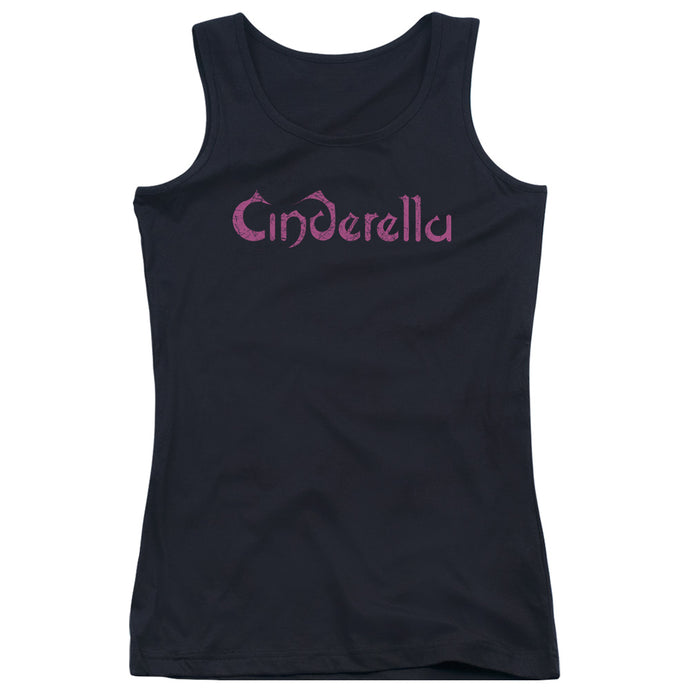Cinderella Logo Rough Womens Tank Top Shirt Black