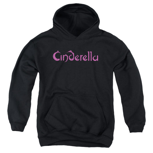 Cinderella Logo Rough Kids Youth Hoodie Black