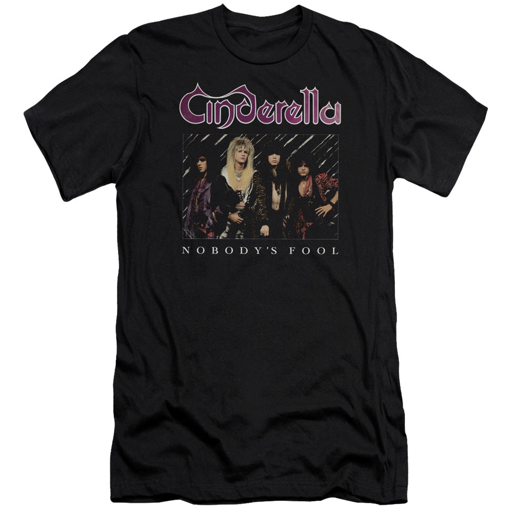 Cinderella Nobody's Fool Slim Fit Mens T Shirt Black