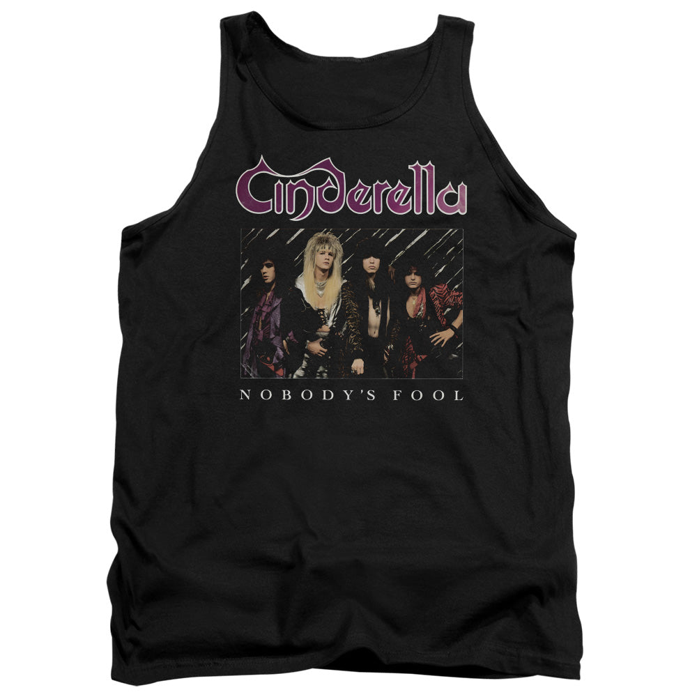 Cinderella Nobody's Fool Mens Tank Top Shirt Black