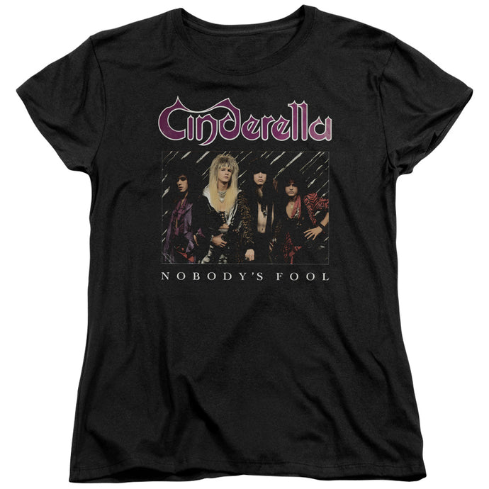 Cinderella Nobody's Fool Womens T Shirt Black