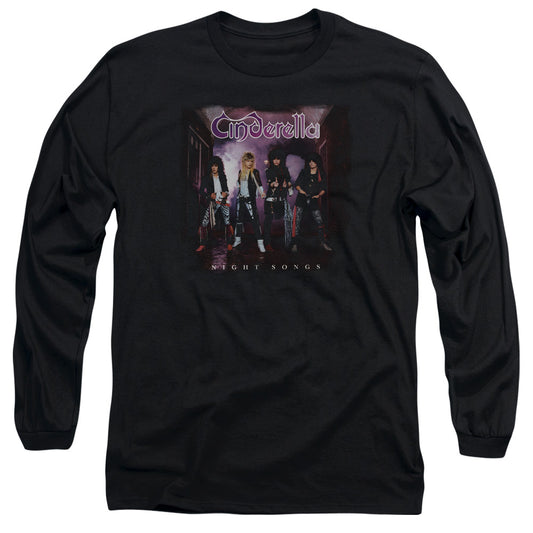 Cinderella Night Songs Mens Long Sleeve Shirt Black