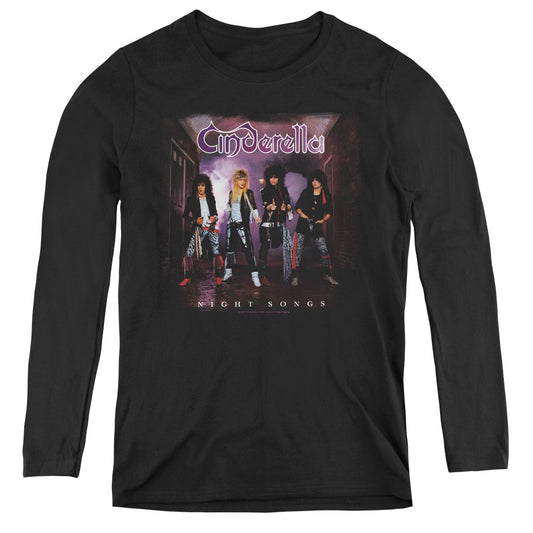 Cinderella Night Songs Womens Long Sleeve Shirt Black