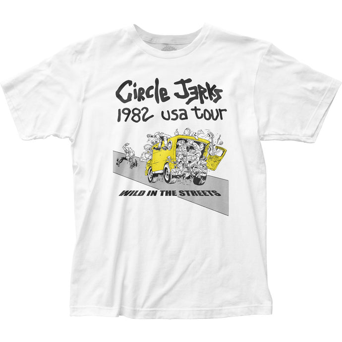 Circle Jerks 1982 Tour Mens T Shirt White