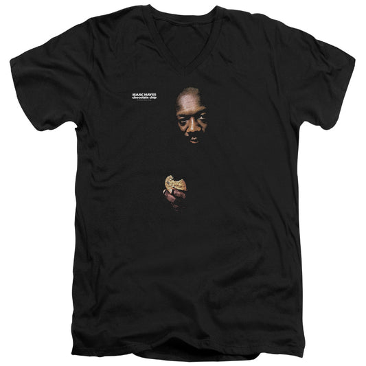 Isaac Hayes Chocolate Chip Mens Slim Fit V-Neck T Shirt Black