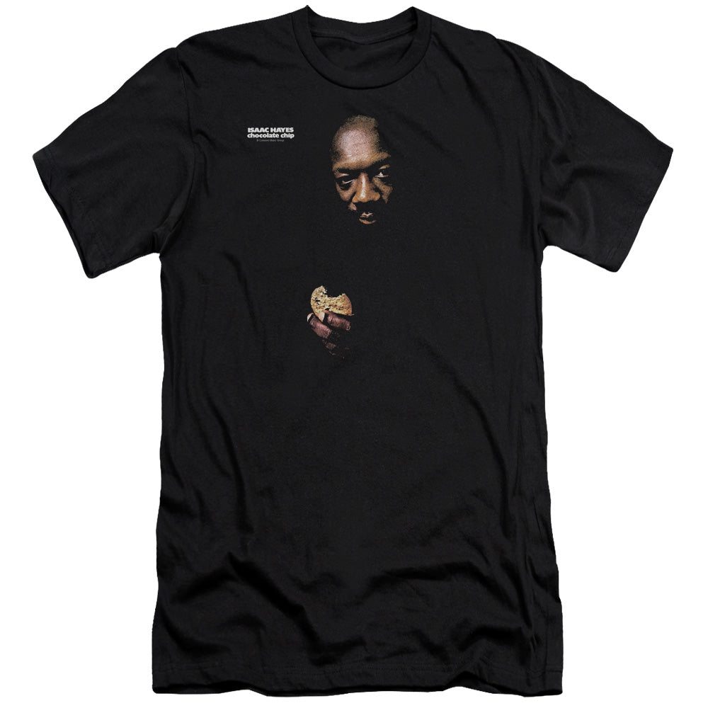 Isaac Hayes Chocolate Chip Premium Bella Canvas Slim Fit Mens T Shirt Black