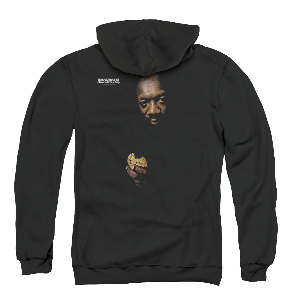 Isaac Hayes Chocolate Chip Back Print Zipper Mens Hoodie Black