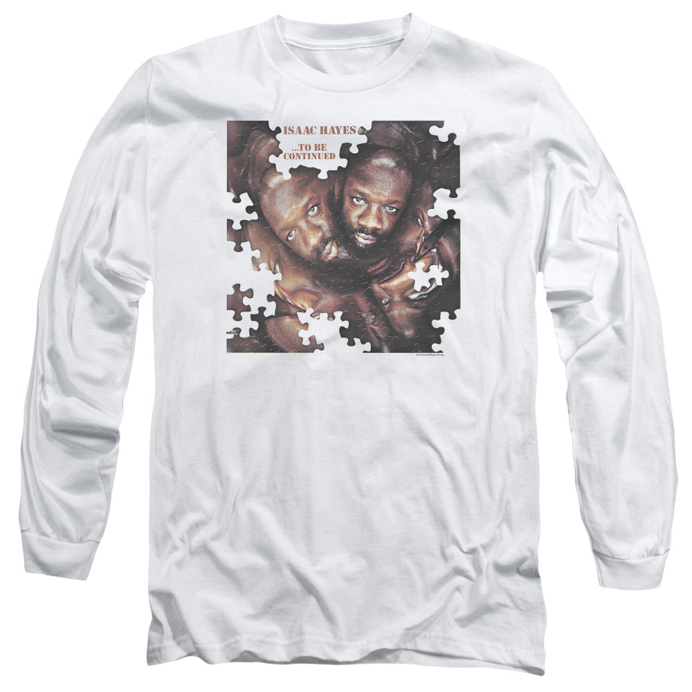 Isaac Hayes To Be Continued Mens Long Sleeve Shirt White