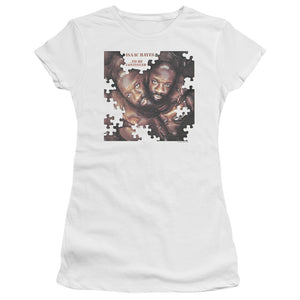 Isaac Hayes To Be Continued Junior Sheer Cap Sleeve Womens T Shirt White