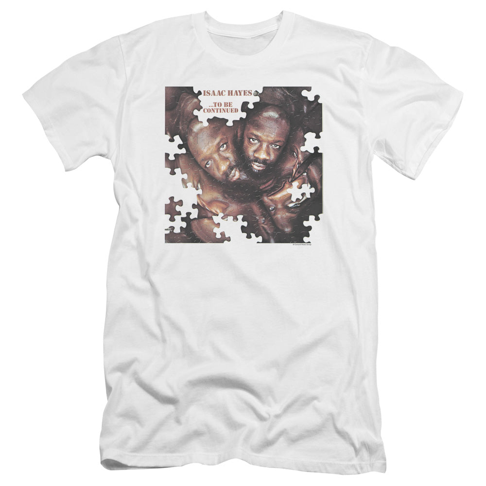 Isaac Hayes To Be Continued Premium Bella Canvas Slim Fit Mens T Shirt White