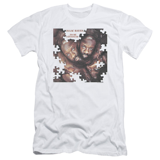 Isaac Hayes To Be Continued Slim Fit Mens T Shirt White