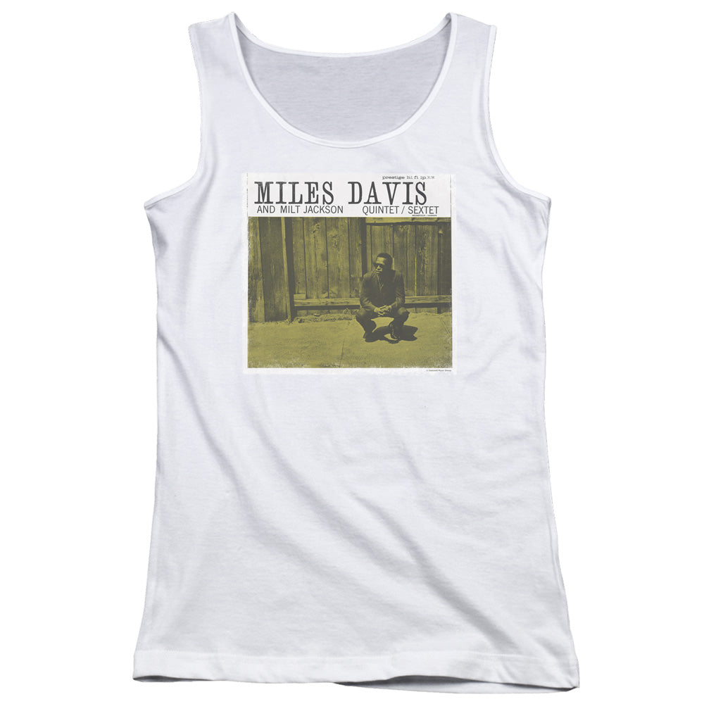 Miles Davis Miles and Milt Womens Tank Top Shirt White