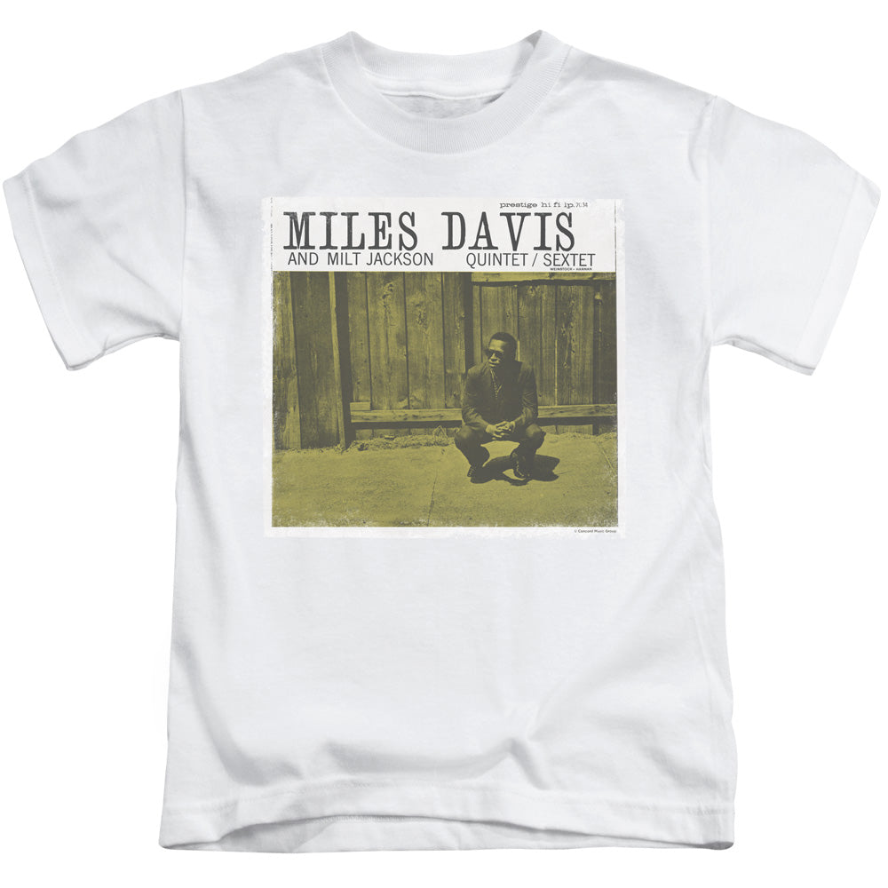 Miles Davis Miles and Milt Juvenile Kids Youth T Shirt White