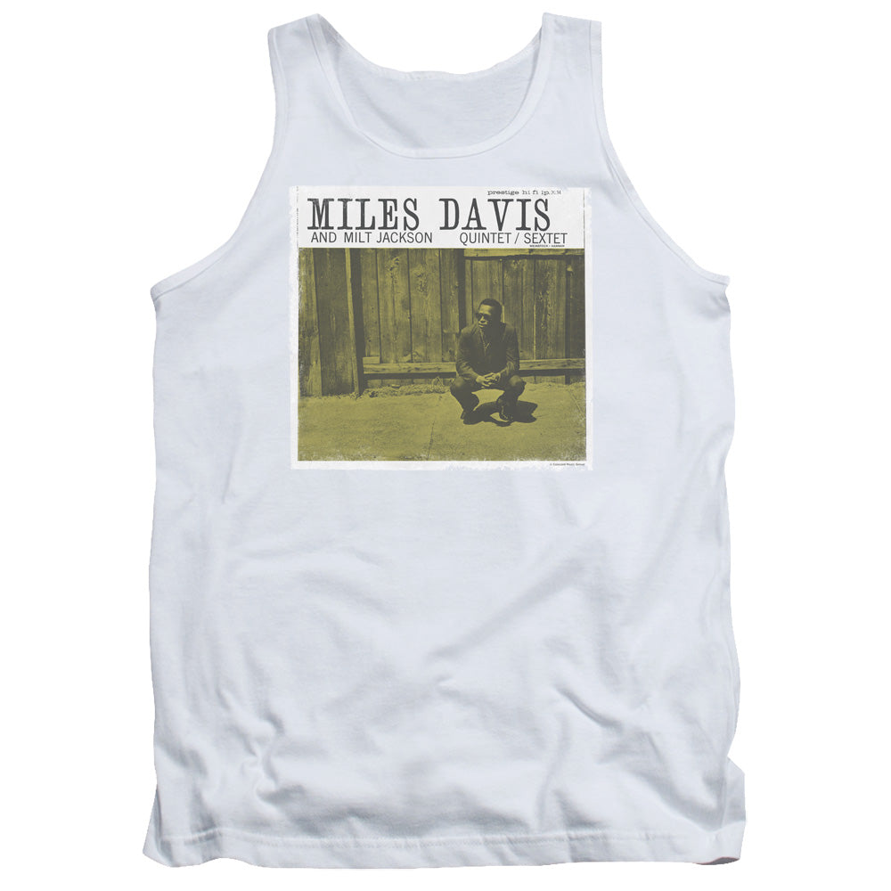 Miles Davis Miles and Milt Mens Tank Top Shirt White