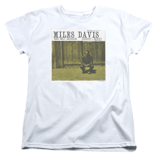 Miles Davis Miles and Milt Womens T Shirt White