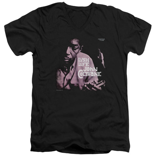 John Coltrane Lush Life Mens Slim Fit V-Neck T Shirt Black