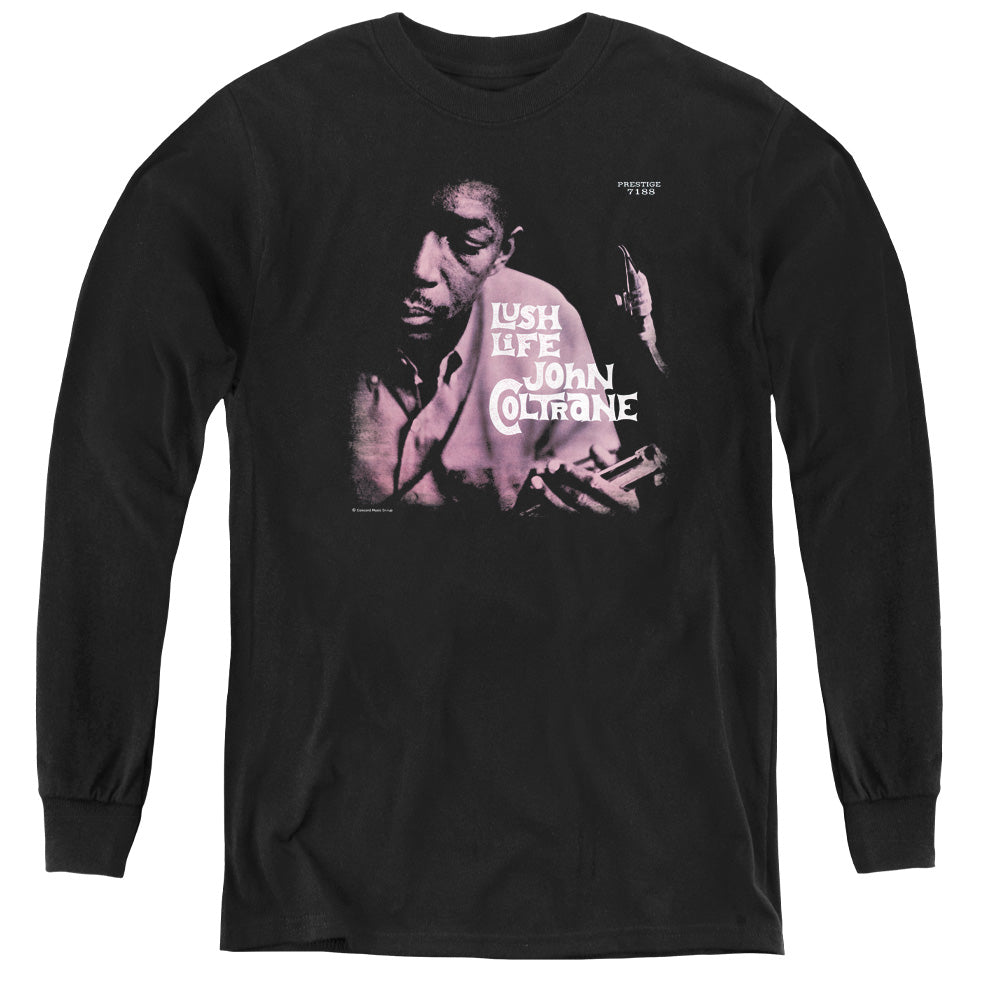 John Coltrane Lush Life Long Sleeve Kids Youth T Shirt Black