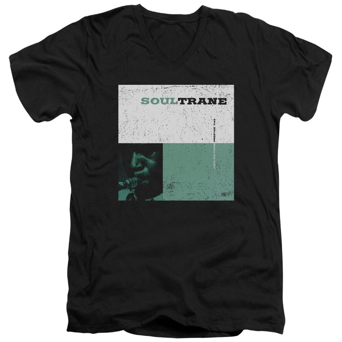 John Coltrane Soultrane Mens Slim Fit V-Neck T Shirt Black