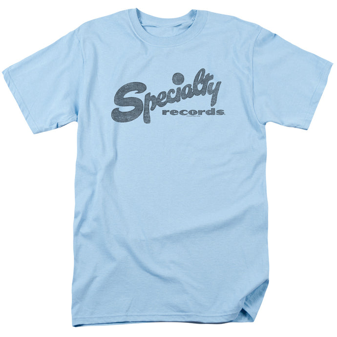 Specialty Records Mens T Shirt Light Blue