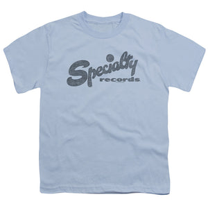 Specialty Records Kids Youth T Shirt Light Blue