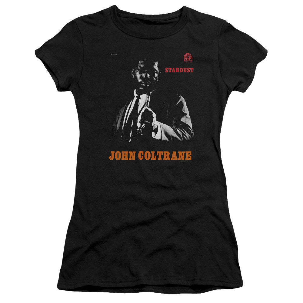 John Coltrane Coltrane Junior Sheer Cap Sleeve Premium Bella Canvas Womens T Shirt Black