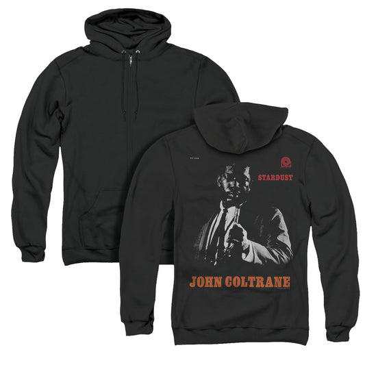 John Coltrane Coltrane Back Print Zipper Mens Hoodie Black