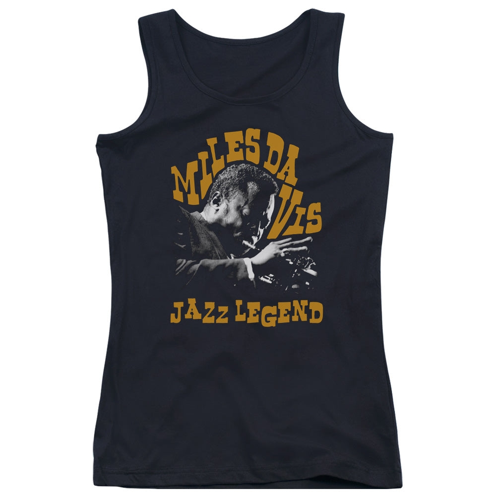 Miles Davis Jazz Legend Womens Tank Top Shirt Black